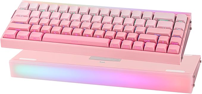 EPOMAKER Aula Hero 68 HE Wired Magnetic Gaming Keyboard, 0.01mm Adjustable Actuation, Rapid Hall Effect Switch, 8kHz Polling, 5-Layer Sound Dampening, RGB Box & Backlight (Pink)