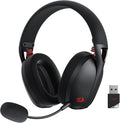 Redragon H848 BT Wireless Gaming Headset - Lightweight - 7.1 Surround Sound - 40MM Drivers - Detachable Microphone - Multi Platforms for PC, PS5/4/3, Switch, Mobile