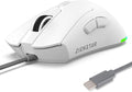 HXMJ Wired USB C Gaming Mice,7200DPI,Ergonomic Mouse with RGB Backlit for Apple MacBook,Computer or Laptops with Type C Port-White