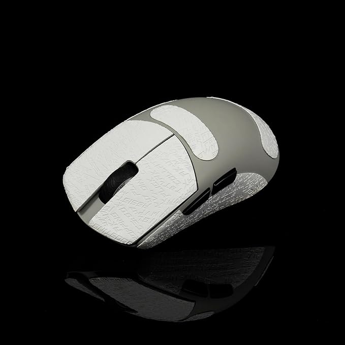 Grip Tape for Lamzu Maya X - Anti-Slip,Enhanced Control, Sweat Resistance,Improves FPS Gaming Grip & Mouse Protection [Pre-Cut] CS White 0.3mm
