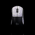 Grip Tape for logitech G Pro X Superlight 2 DEX (GPW4) - Anti-Slip,Enhanced Control, Sweat Resistance,Improves FPS Gaming Grip & Mouse Protection [Pre-Cut] EVA White Purple 0.5mm