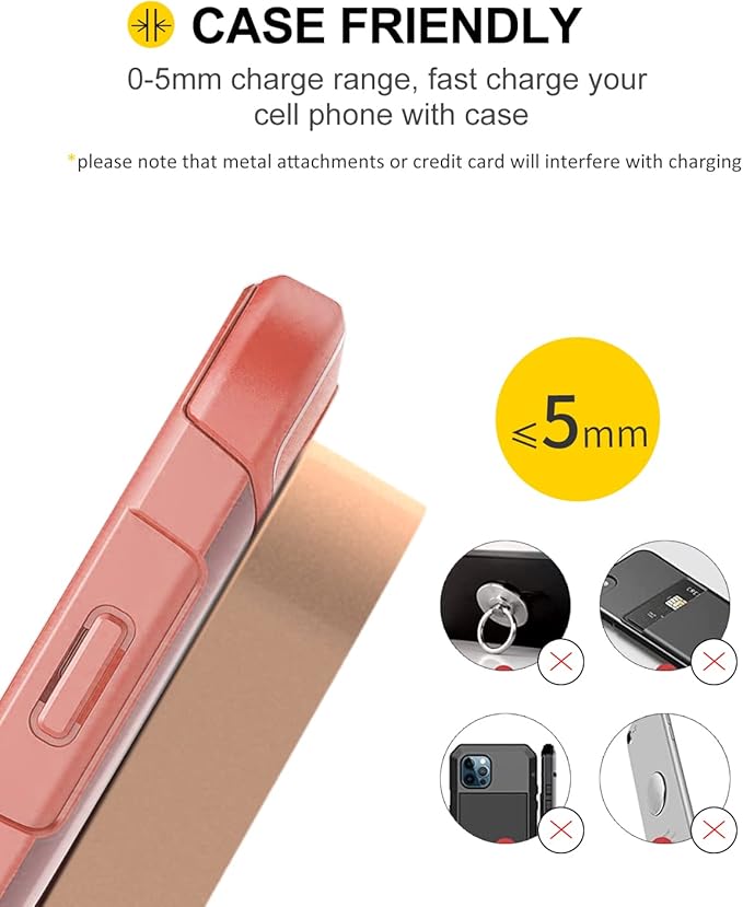 Z1 Wireless Charger Wireless Phone Charger Stand 10W Max Compatible with Apple iPhone 12/12 Pro Max/ 11Pro/11Pro Max/XR/XS Max/XS/X/8/8Plus, Samsung Galaxy