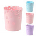 Mini Wastebasket 1 Gallons Small Pink Trash can Office Plastic Garbage Can for Bathroom Vanity, Desktop, Office or Kids Rooms (Pink, Mini)