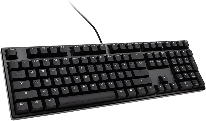 Ducky Origin Black Double Shot PBT Mechanical Keyboard (Cherry MX Silent Red)