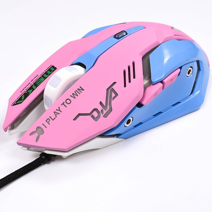 OW Mouse Breathing LED Backlit Gaming Mouse Genji Reaper Wired USB Computer Mouse for PC& Mac E-Sports Gamers