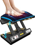 Foldable Foot Rest, Computer Foot Rest Under Desk, 12Modes Adjustable Ergonomic for Office, Loading Capacity 80 pounds, Removable Soft Cloth Pad,All-Season(Yellow)