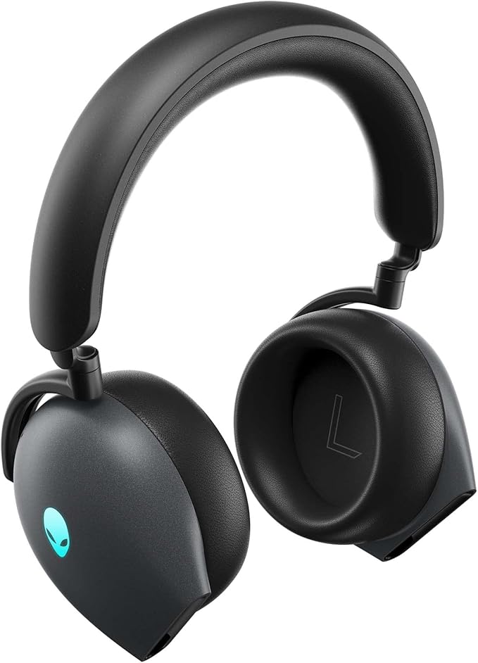 Alienware AW920H Tri-Mode Wireless Gaming Headset - Dolby Atmos Virtual Surround Sound, Active Noise Cancelling, AI-driven Noise-Cancelling microphone, USB-C Wireless Dongle - Dark Side of the Moon