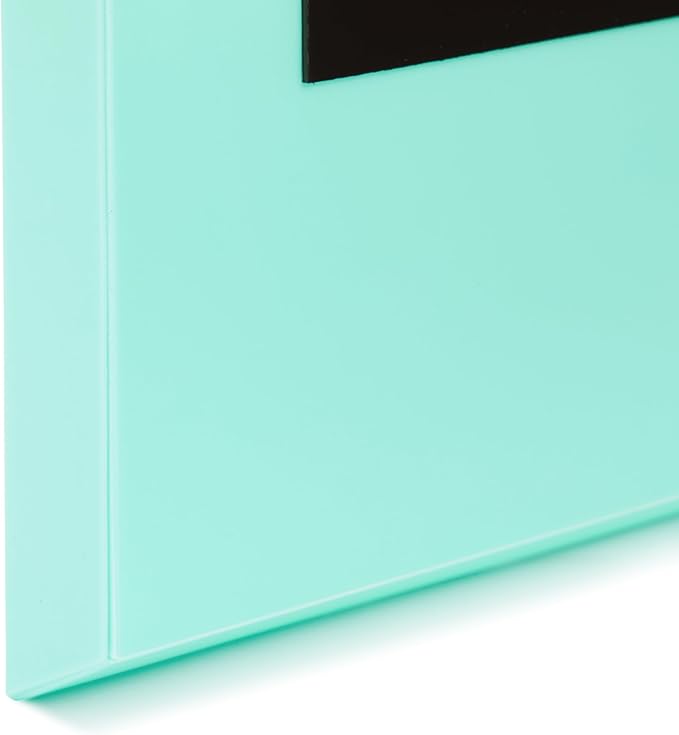 Okuna Outpost Locker Accessories Magnetic File & Bill Holder - Mint, 3-Pack - Refrigerator Magnet File Organizer & Mail Holder - Locker Storage & Wall Folder - Magnetic Pen & Receipt Pocket