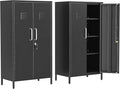Ckzbx Narrow Storage Cabinet 51.18" H Bathroom Cabinet Metal Pantry Cabinets, 3 Adjustable Shelves for Kitchen, Home Office, Living Room, Dinning Room (30 inches Wide Black)