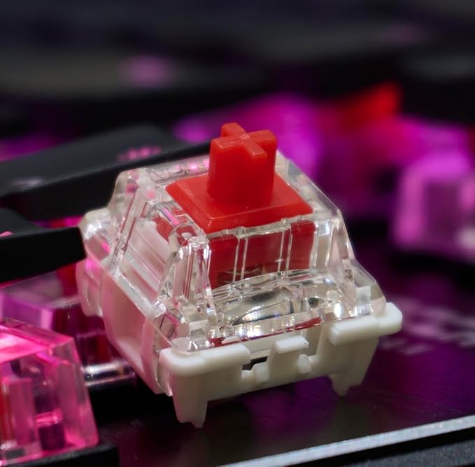 Cherry MX 3.0 S Wired Mechanical Gaming Keyboard. Aluminum Housing Built for Gamers w/MX Red Switches. RGB Backlit Color Display Over 16m Colors. from The Makers of MX. Full Size. Pure White.