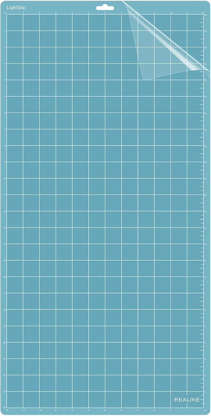 REALIKE 12x24 Cutting Mat for Silhouette Cameo 5/4/3/2/1(3 Mats - StandardGrip, LightGrip, StrongGrip), Variety Adhesive Cricket Cut Mats Replacement Accessories for Silhouette Cameo