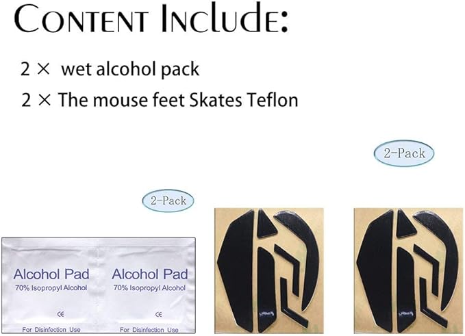 Quartet trade Mouse Skatez/Mouse Feet for Logitech G502 Mouse (0.7 mm Replacement feet)