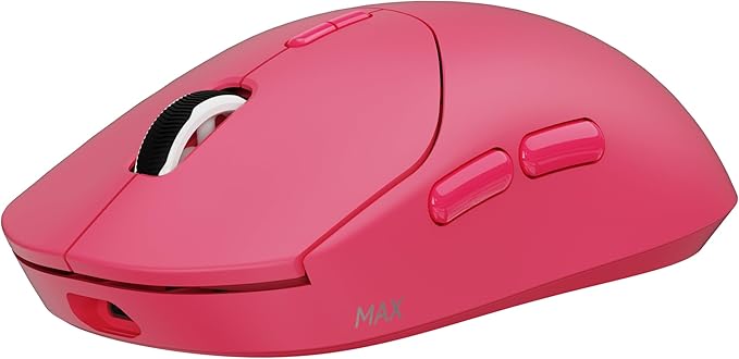 Rapoo VT MAX Lightweight Wireless Gaming Mouse, PAW3950 Ultimate Sensor,750H Battery Life, 8K Polling, 45K DPI, Dual-Mode 2.4G/USB-C, Esports Grade Performance Mouse for PC/Mac (VT2 MAX, Pink)
