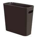 Youngever 1.5 Gallon Slim Trash Can, Plastic Garbage Container Bin, Small Trash Bin with Handles for Home Office, Living Room, Study Room, Kitchen, Bathroom (1 Pack Brown)