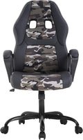 PayLessHere Gaming Chair Ergonomic Office Chair Computer Chair with Lumbar Support Ergonomic Pu Leather Adjustable Height Executive Chair for Women Men and Adults (Classic, Camo)
