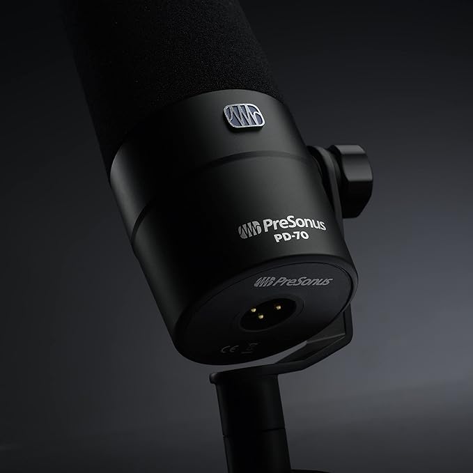 PreSonus PD-70 Dynamic Vocal Microphone for Broadcast, Podcasting, and Live Streaming