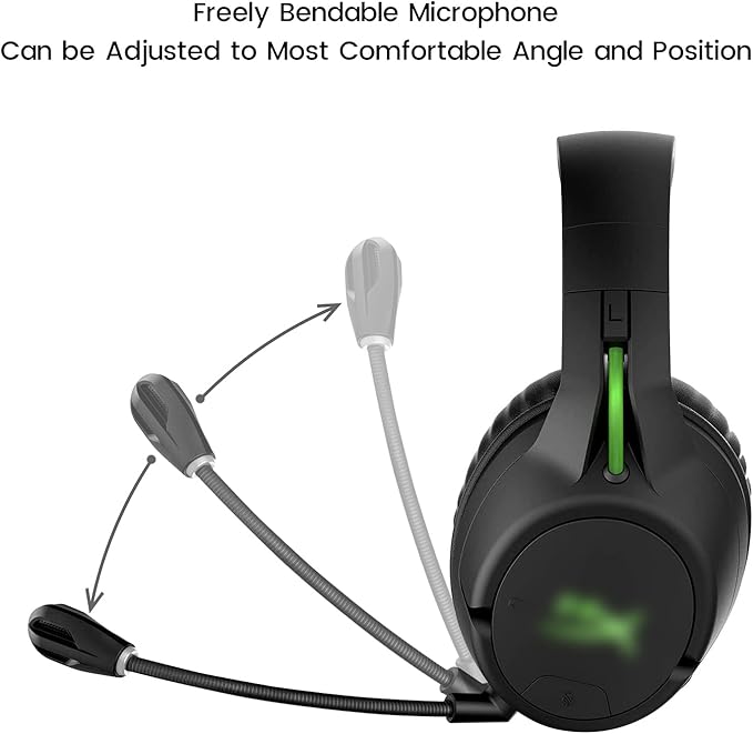 Microphone Replacement for Kingston HyperX Cloud Flight/Flight S Wireless Gaming Headset, Detachable Mic Boom with LED Mute Indicator on PC PS5 PS4 Xbox Series X/S