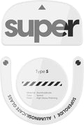 Superglide Glass Mouse Skates - Super Smooth Glide, Polished Round Edge, Super Fast Gaming Mouse Feet with Durable Sole for Logitech G Pro X Superlight2 (Type-S, White)
