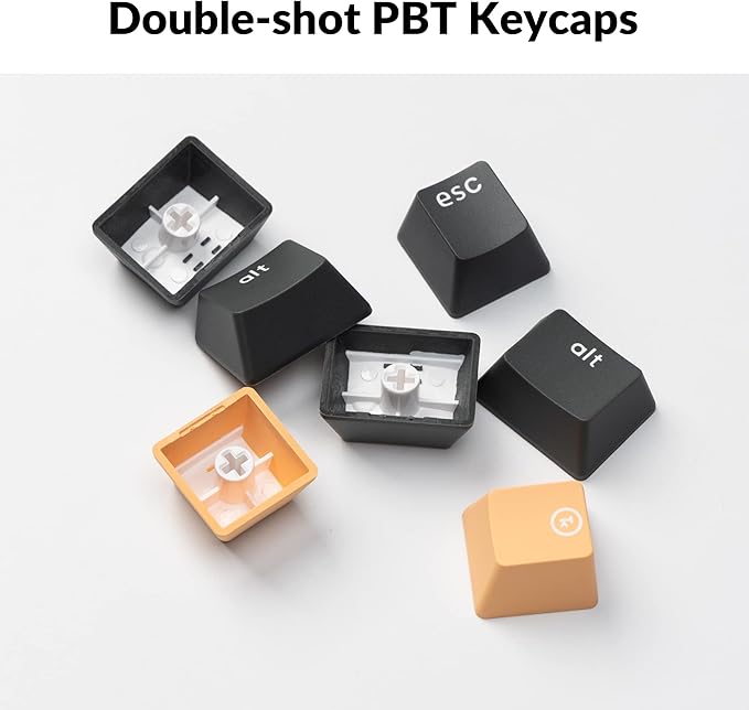 Keychron C1 Pro Wired Custom Mechanical Keyboard, TKL Layout QMK/VIA Programmable OEM Profile Double-Shot PBT Keycaps White LED Backlight with K Pro Brown Switch for Mac Windows Linux