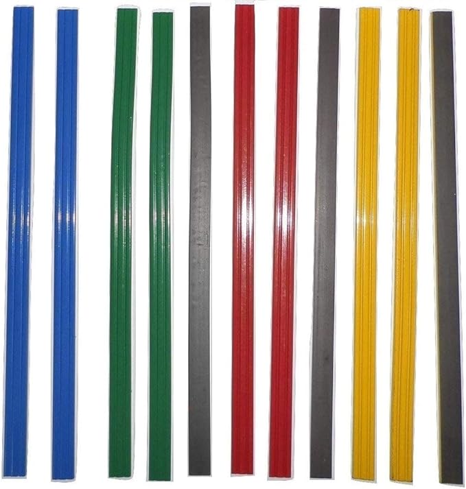 8 Inch Color Magnetic Bar/Strip for Whiteboard, Fridge - Box of 12 Pieces