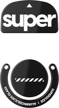 Superglide Glass Mouse Skates for Logitech G Pro X Superlight1 - Polished Round Edge, Ultra Smooth, Durable Gaming Mouse Feet (Type-C, Black)