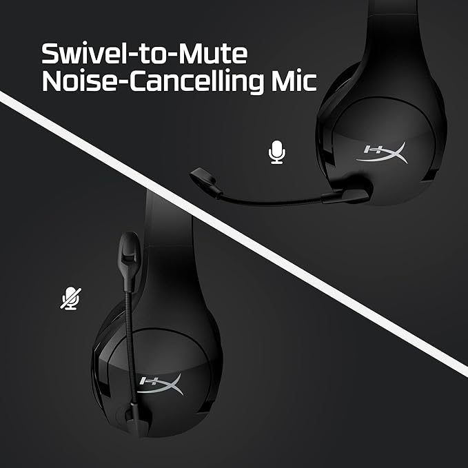 HyperX Cloud Stinger Core – Wireless Lightweight Gaming Headset,DTS Headphone:X Spatial Audio,Noise Cancelling Microphone,for PC,Black,(Pack of 2)