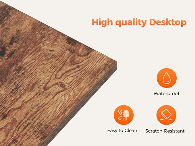 Mericonia 40 inch Computer Desk, Gaming Desk for Small Spaces, Modern Simple Style Table for Home Office, Study Student Writing Table