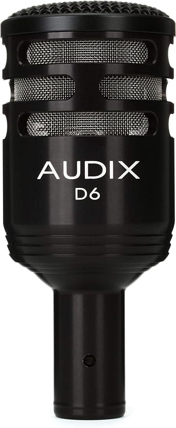 AUDIX D6 Cardioid Dynamic Kick Drum Microphone for Kick Drums and Bass Instruments