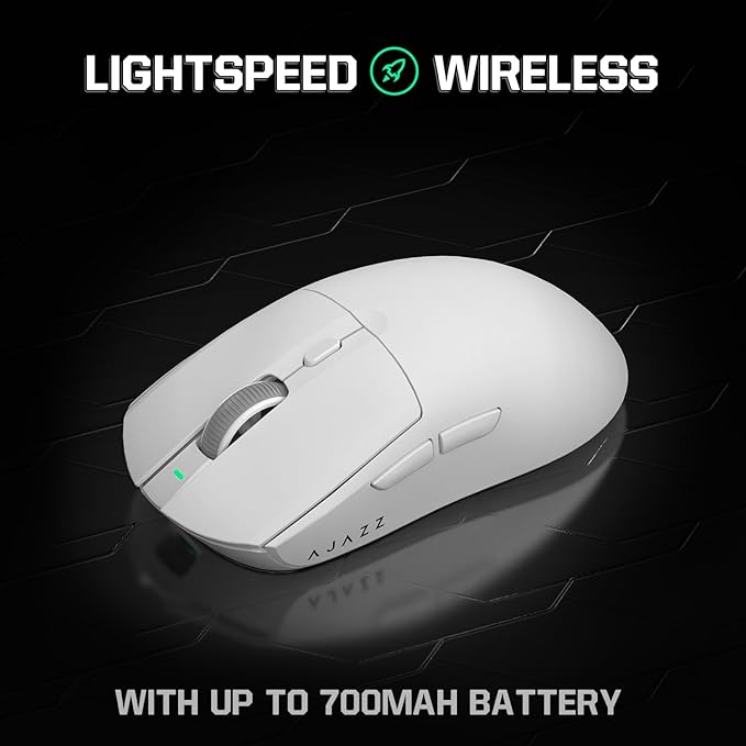 ATTACK SHARK AJ139 G Pro Gaming Mouse 4K Polling Lightweight PAW 3395 Sensor Receiver up to 26,000DPI 6 Programmable Button USB-C Charging Ergonomic Symmetric for PS4 Xbox PC Mac Gamer