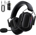 RYR Wireless Gaming Headset for Xbox Series X|S, Xbox One, PC, PS4/5, Mac, Switch, Mobile, 3D Surround Sound, Bluetooth 5.3, 60H Battery, Gaming Headphones with Detachable Noise Canceling Mic-Black