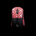 Grip Tape for logitech G Pro X Superlight 2 DEX (GPW4) - Anti-Slip,Enhanced Control, Sweat Resistance,Improves FPS Gaming Grip & Mouse Protection [Pre-Cut] Printsteam Red 0.5mm