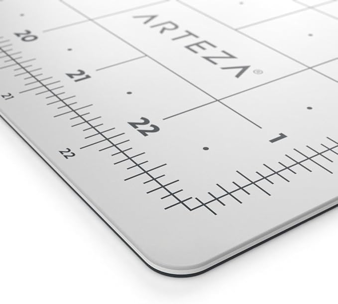 Arteza Rotary Cutting Mat, 18 x 24 Inches, Self-Healing, with Grid Lines and Non Slip Surface, for Fabric, Paper, and Vinyl, Durable and Flexible, Art Supplies for Crafts, Quilting, and Sewing