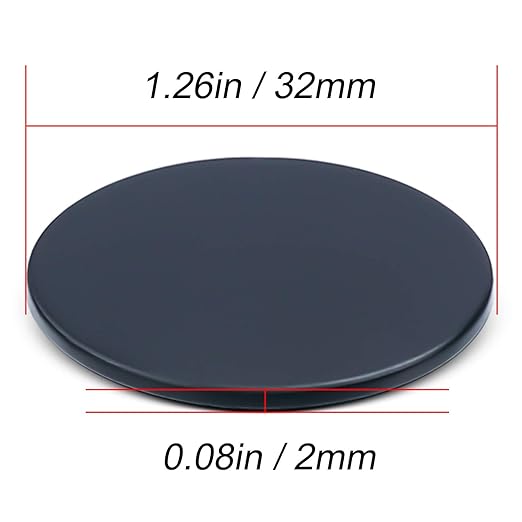 LOVIMAG Strong Waterproof Rare Earth Magnets,Powerful Neodymium Disc Magnets with Epoxy Coating and Double-Sided Adhesive for Fridge, Scientific,Office,Craft etc,1.26 inchx0.08 inch-Pack of 6