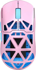 MCHOSE AX5 PRO MAX Wireless Gaming Mouse, 8KHz Polling Rate Focus PAW 3395 Optical Sensor - 26,000 DPI, 53g Lightweight - 170 Hr Battery, Magnesium Alloy Mice-Pink