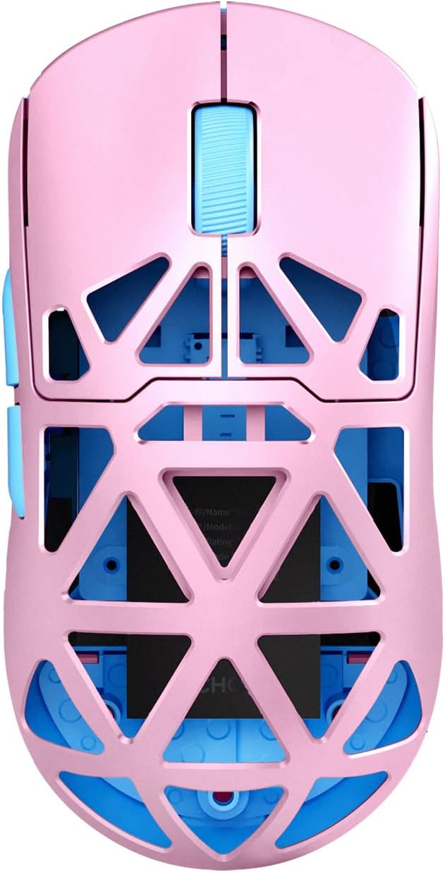 MCHOSE AX5 PRO MAX Wireless Gaming Mouse, 8KHz Polling Rate Focus PAW 3395 Optical Sensor - 26,000 DPI, 53g Lightweight - 170 Hr Battery, Magnesium Alloy Mice-Pink