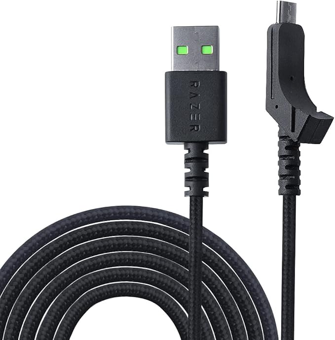 USB Cable/Line Charging Cable Compatible for Razer Lancehead Wireless Gaming Mouse RZ01-02120100-R3U1