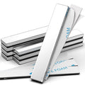 8 Pack Magnets, Caturledas Heavy Duty Strong Rare Earth Neodymium Magnets with Double Sided Adhesive, Rectangular Bar Magnetic Strip for Fridge Kitchen Garage Office Science Craft, 60x10x3 mm, Silver