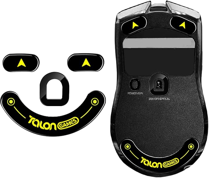 TALONGAMES Curved Edges Ultra Strong Glass Mouse Skates Feet Compatible with Razer Viper V2 Pro Gaming Mouse Feet Replacement,Super Smooth Glide Fast and Durable Sole