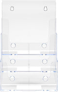 AZM 3 Tier Multi-Compartment Clear Plastic Large Size Document Holder for 8.5"x11" or 4"W