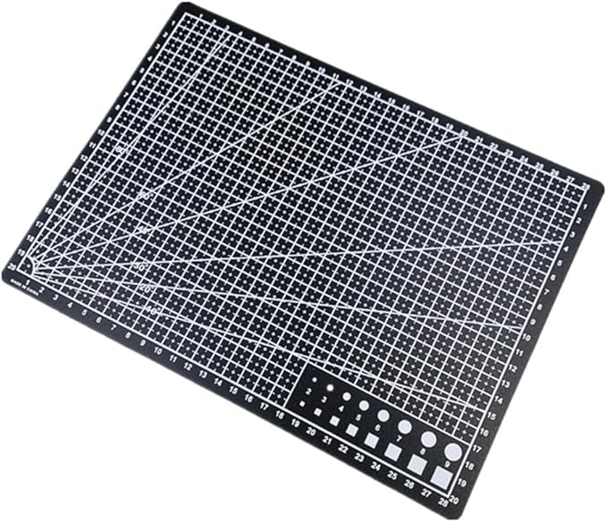 Self Healing Sewing Mat, Rotary Cutting Mat Double Sided 5-Ply Craft Cutting Board for Sewing Crafts Hobby Fabric Precision Scrapbooking Project 9inch x 12inch (A4-Black)