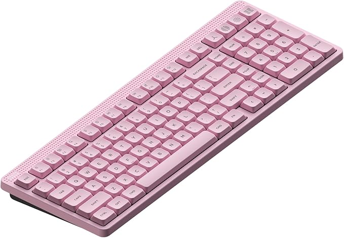 nuphy Node100 Wireless Mechanical Keyboard, Hot Swappable Custom Low Profile Keyboard, 103 Keys Computer Gaming Keyboards, Supports Touch Gestures, PBT Keycaps, RGB Backlit, Bluetooth/2.4GHz/USB-C