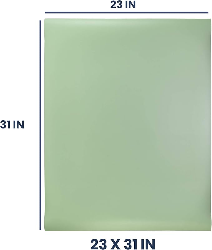 Pacific Arc Vinyl Board Cover. Self Healing and Stain Resistant Green/Ivory Sheet, 23 inches by 31 inches
