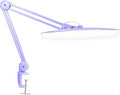 Neatfi XL 2200 Lumens 20W LED Desk Lamp with Clamp – Adjustable Color Temperature | 4-Level Dimmable Light | Home Office, Crafts & Workbench | 20-Inch Wide Head (Lavender, CCT with Clamp)