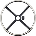 Swivel Office Chair Footrest Ring Replace Parts Circle Stainless Steel for Designer Chairs Convenient Assemble Heavy Duty, 40cm