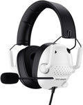 SENZER SG500 Surround Sound Pro Gaming Headset with Noise Cancelling Microphone - Soft Memory Foam Padding - Portable Foldable Headphones for PC, PS4, PS5, Xbox One, Switch - White