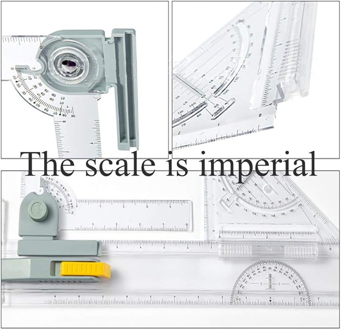 SALEMAR Inch Scale A3 Drafting Table Drawing Board Graphic Architectural Sketch Tool Set
