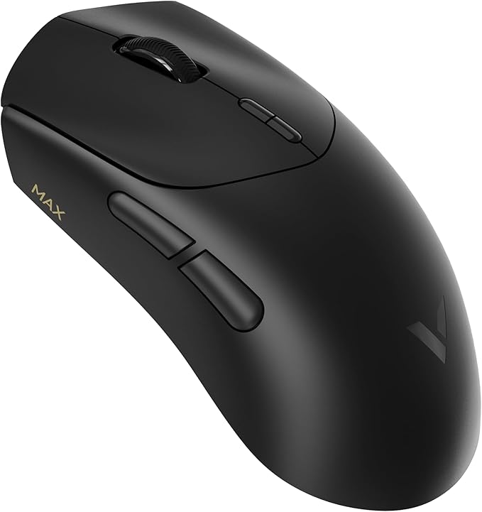 Rapoo VT MAX Lightweight Wireless Gaming Mouse, PAW3950 Ultimate Sensor,750H Battery Life, 8K Polling, 45K DPI, Dual-Mode 2.4G/USB-C, Esports Grade Performance Mouse for PC/Mac (VT7 MAX, Black)