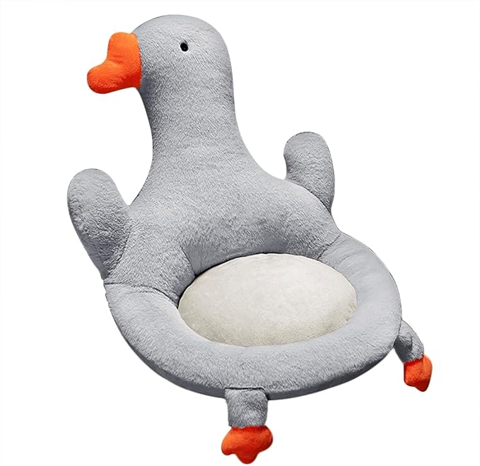 Crown Back Seat Cushion Office Chair Nest Seat Cushion Indoor Outdoor Chair Pad Tufted Sitting Cushion Seat Support Relieves Garden Sofa Armchair Wheelchair Back Chair Cushion (Grey Goose(50CM))