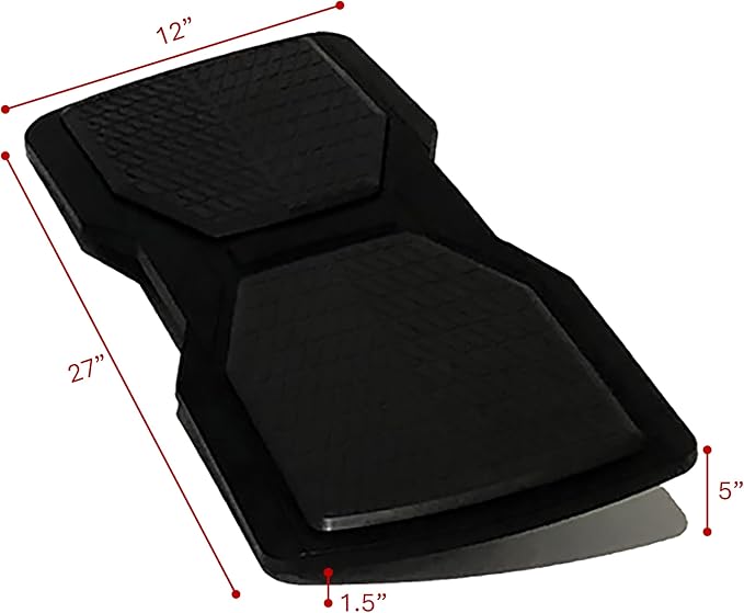 We're it, Ergonomic Footrest Balance Board for Office Chairs, Black