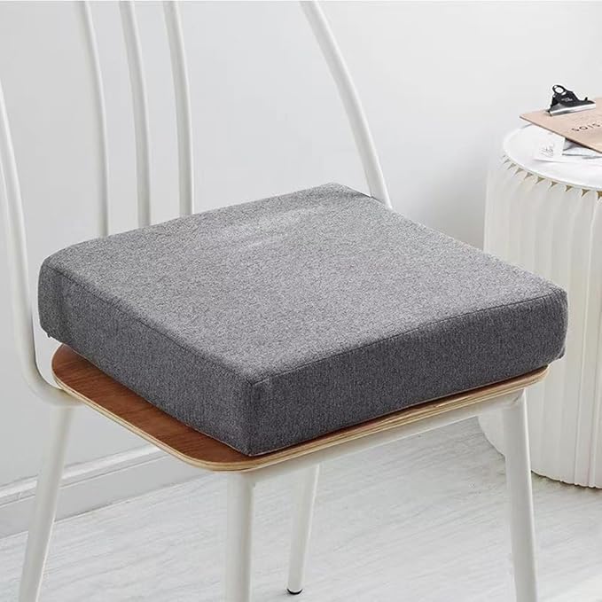 Dining Room Chair Cushions 16x16x2inch Pain Relief Foam Seat Pad ，Thicken Breathable & Washable Cover,for Wheel Chair Car Seat,Office Chair